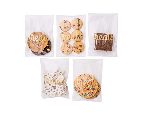 Algopix Similar Product 6 - Cellophane Treat Bags Clear Cookie