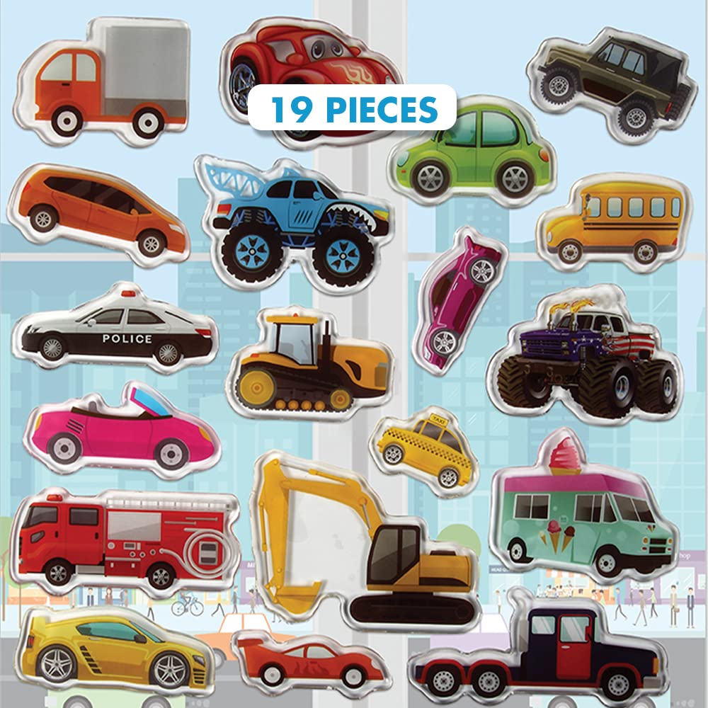 Algopix Similar Product 12 - Cars Trucks Construction Gel Window