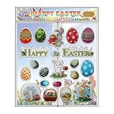 Algopix Similar Product 10 - Happy Easter Thick Printed Gel Clings 