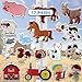 Algopix Similar Product 12 - Farm Animals Gel Window Clings for Kids