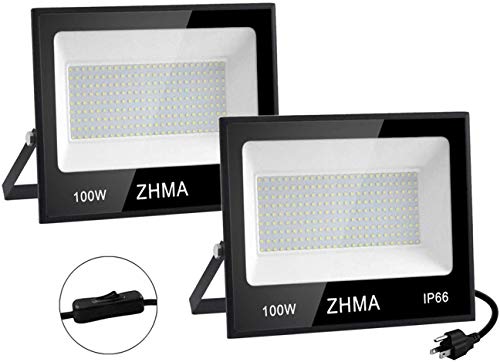 Algopix Similar Product 8 - ZHMA 100W LED Flood Lights Outdoor