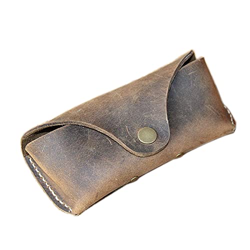 Algopix Similar Product 6 - Genuine Leather Eyeglass Case Vintage