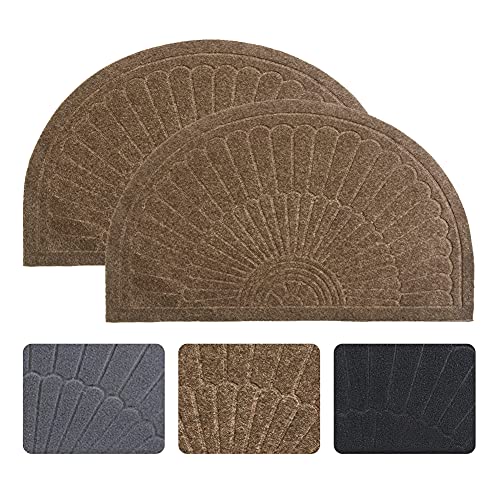 Algopix Similar Product 18 - YK Decor Half Round Front Door Mat