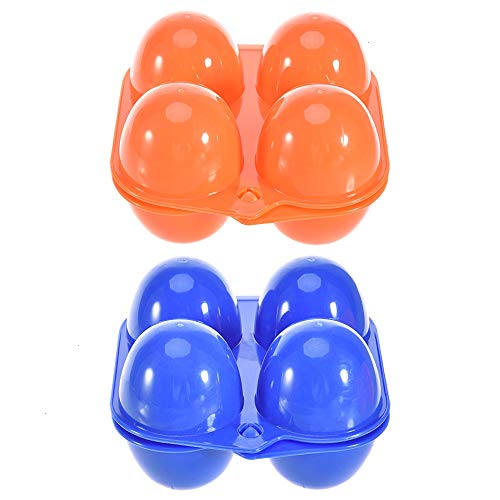 Algopix Similar Product 6 - Egg Carrier Pack of 2 Plastic Portable