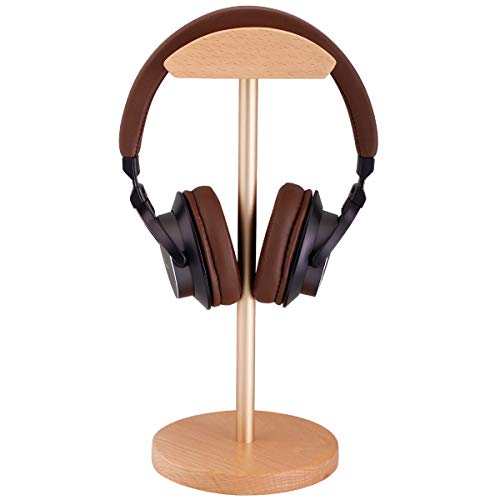 Algopix Similar Product 9 - Headphone Stand Wood TShape Beech