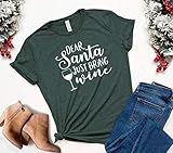 Algopix Similar Product 6 - Dear Santa Just Bring Wine Christmas