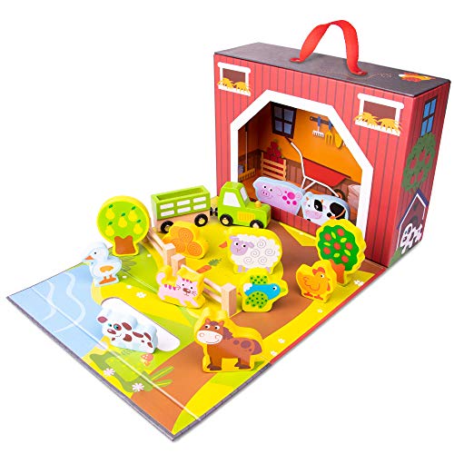Algopix Similar Product 3 - TakeAlong Barnyard Toy Foldable Barn