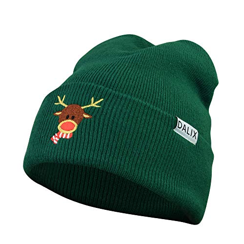 Algopix Similar Product 4 - DALIX Rudolph Beanie Christmas Holiday