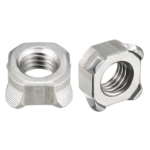 Algopix Similar Product 4 - uxcell Weld NutsM10 Square UNC Coarse