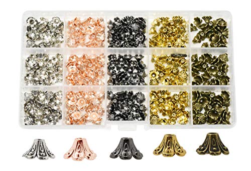 Algopix Similar Product 19 - Mandala Crafts Metal Bead Caps for