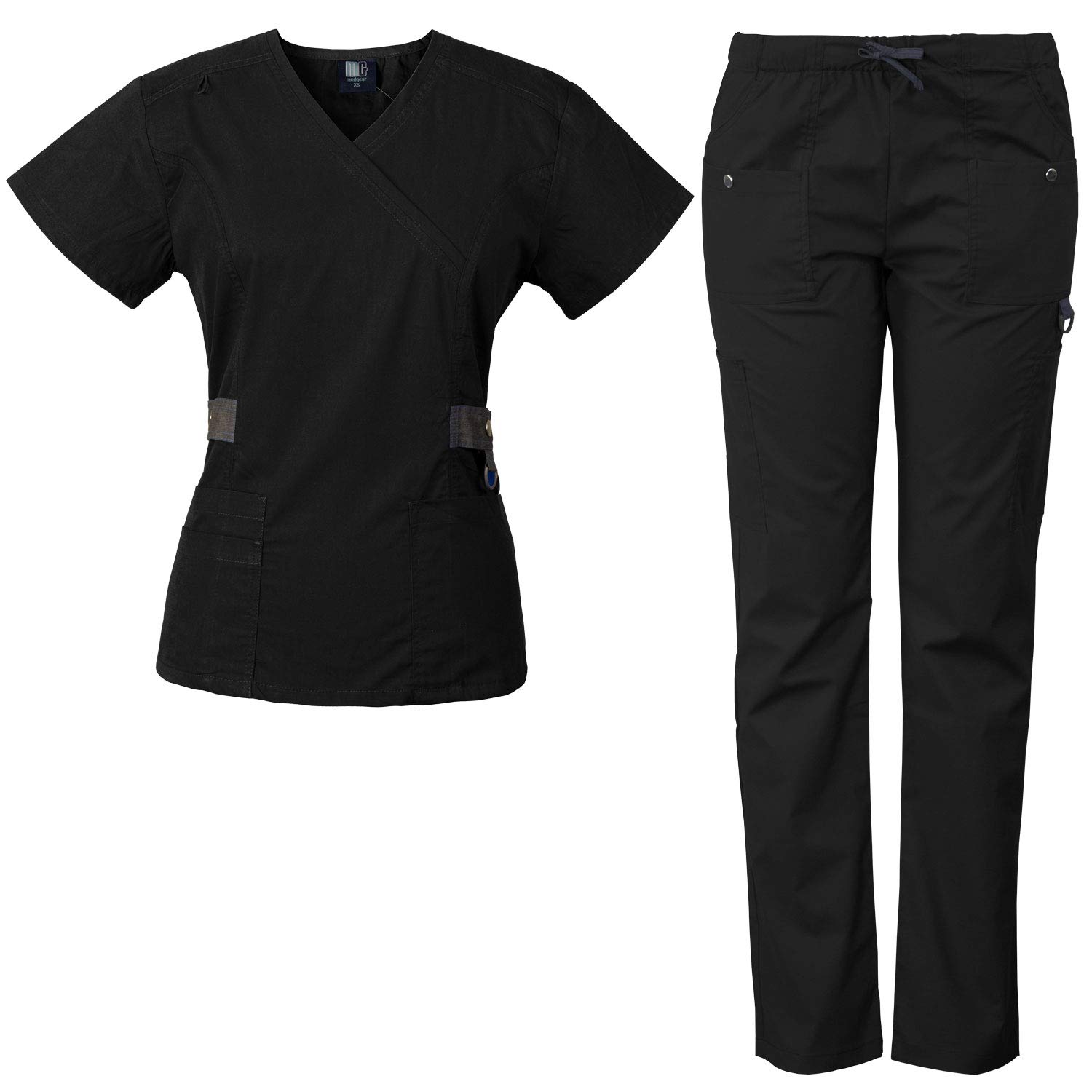 Algopix Similar Product 2 - Medgear 12Pocket Womens Scrub Set