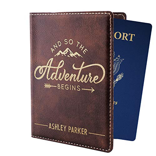 Algopix Similar Product 8 - Personalized Passport Holder w Name and