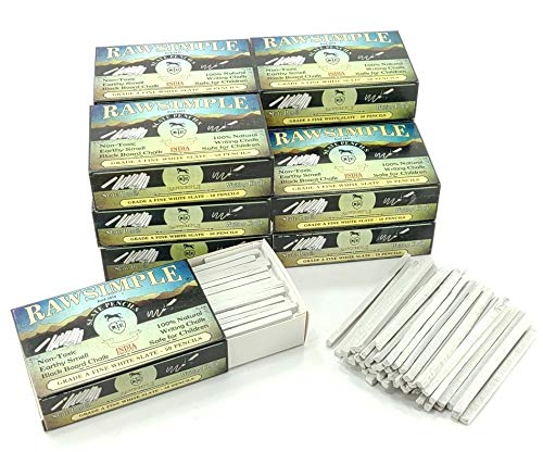 Algopix Similar Product 13 - Rawsimple Grade A Fine White Slate 50