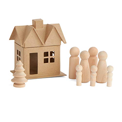 Algopix Similar Product 4 - Factory Direct Craft Paper Mache House