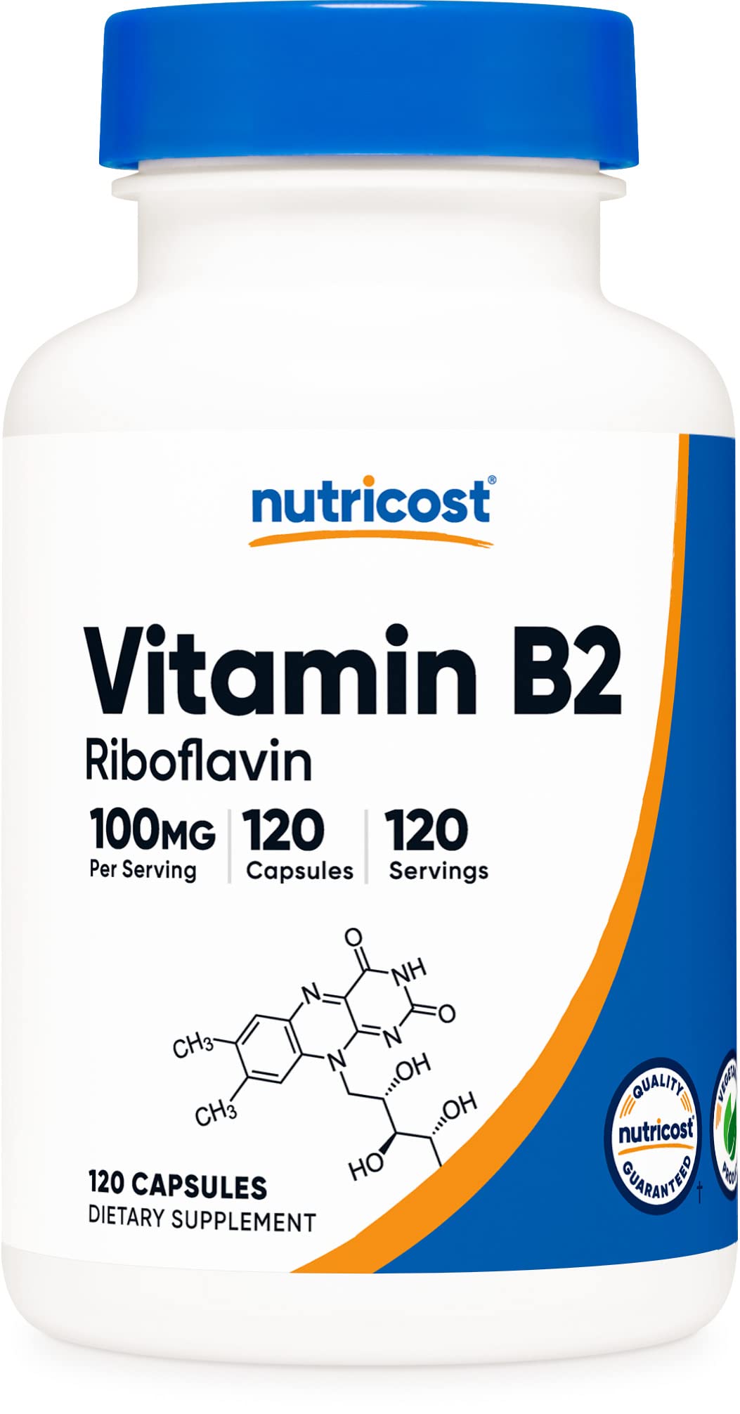 Algopix Similar Product 18 - Nutricost Vitamin B2 Riboflavin