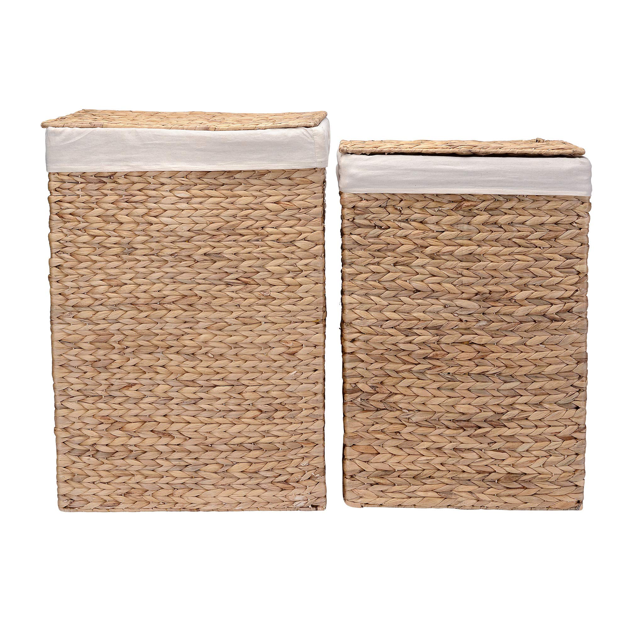 Algopix Similar Product 12 - Handmade Wicker Laundry Hampers  Set