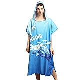 Algopix Similar Product 7 - Wetsuit Changing Robe Towel Poncho with