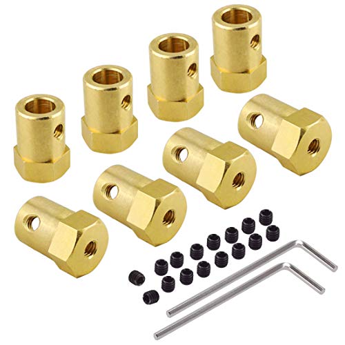 Algopix Similar Product 8 - 8 Pcs 7mm Flexible Coupling Coupler
