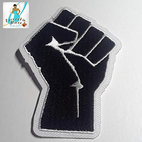 Algopix Similar Product 1 - Fist Up Patch 375x275  Afrocentric