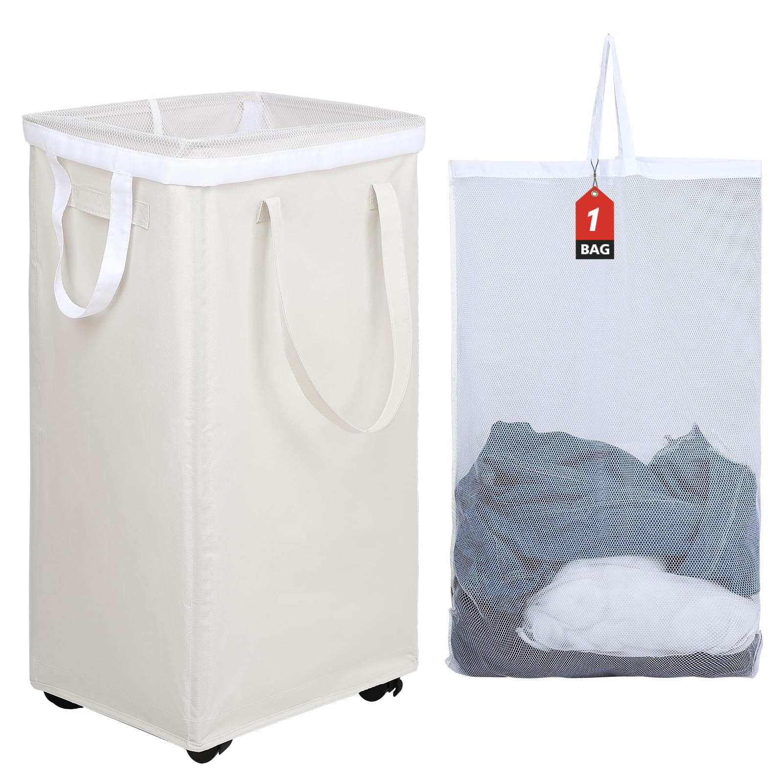 Algopix Similar Product 8 - DOKEHOM Large Laundry Basket with