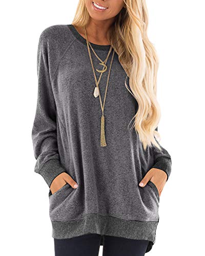 Algopix Similar Product 1 - GADEWAKE Womens Casual Color Block Long