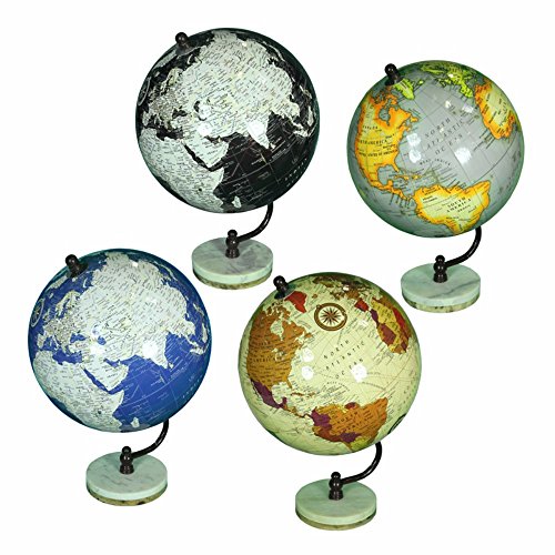 Algopix Similar Product 7 - Benjara BM164985 Globe on Marble Base