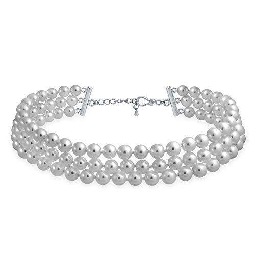 Algopix Similar Product 9 - Bling Jewelry Bridal Hand Knotted 3 Row