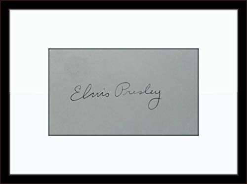 Algopix Similar Product 17 - Framed Elvis Presley Authentic