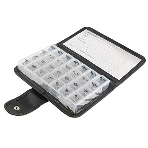 Algopix Similar Product 5 - Baoblaze Portable 7 Day Pill Box with