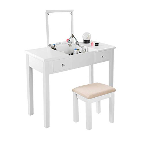 Algopix Similar Product 4 - AODAILIHB Vanity Table with Flip Top