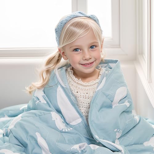 Algopix Similar Product 18 - Hiseeme Kids Weighted Blanket 10 lbs