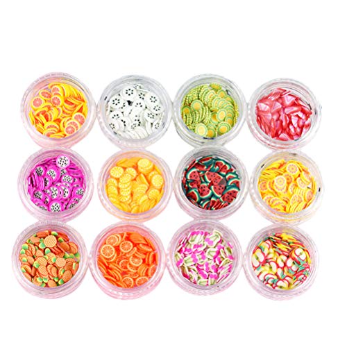 Algopix Similar Product 20 - Frcolor 1 Set 3D Nail Art Slice Fruit
