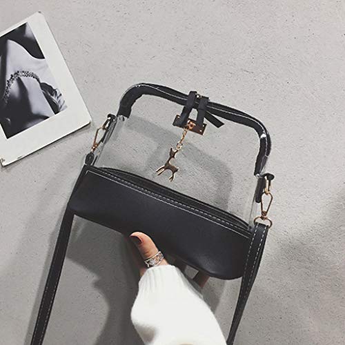 Algopix Similar Product 18 - Rakkiss Women Transparent Crossbody Bag
