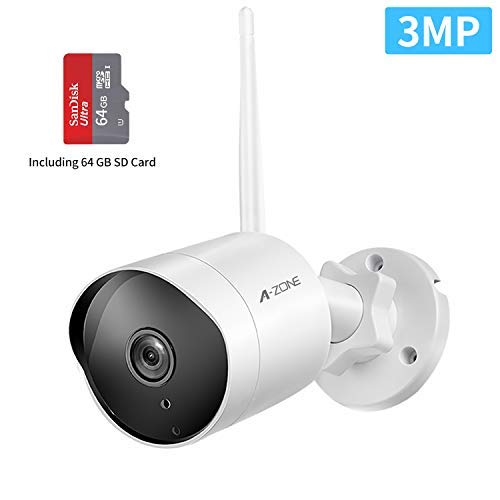 Algopix Similar Product 10 - Security Camera Outdoor  HD 2K 3MP