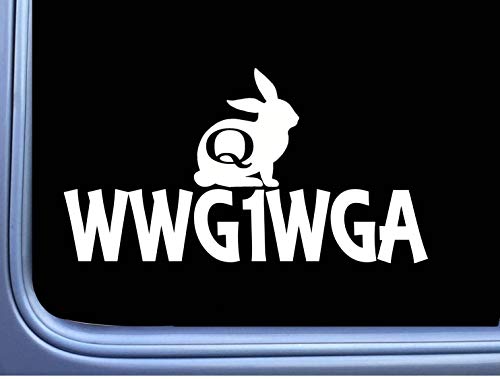 Algopix Similar Product 8 - Qanon WWGIWGA Sitting Rabbit Q TP 582