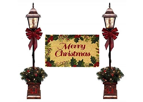 Algopix Similar Product 10 - Set of 2 Holiday Time PreLit 4 Foot