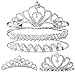 Algopix Similar Product 7 - Teenitor Crown 5pcs Tiaras for Women
