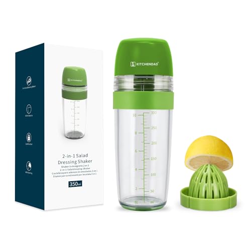 Algopix Similar Product 3 - 2 in 1 Salad Dressing Shaker Container