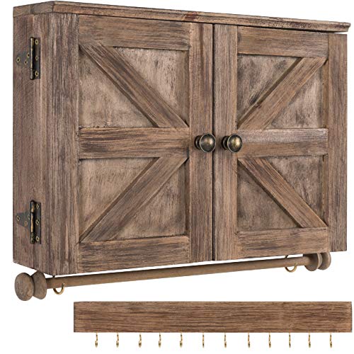 Algopix Similar Product 16 - Rustic Wall Mounted Jewelry Organizer