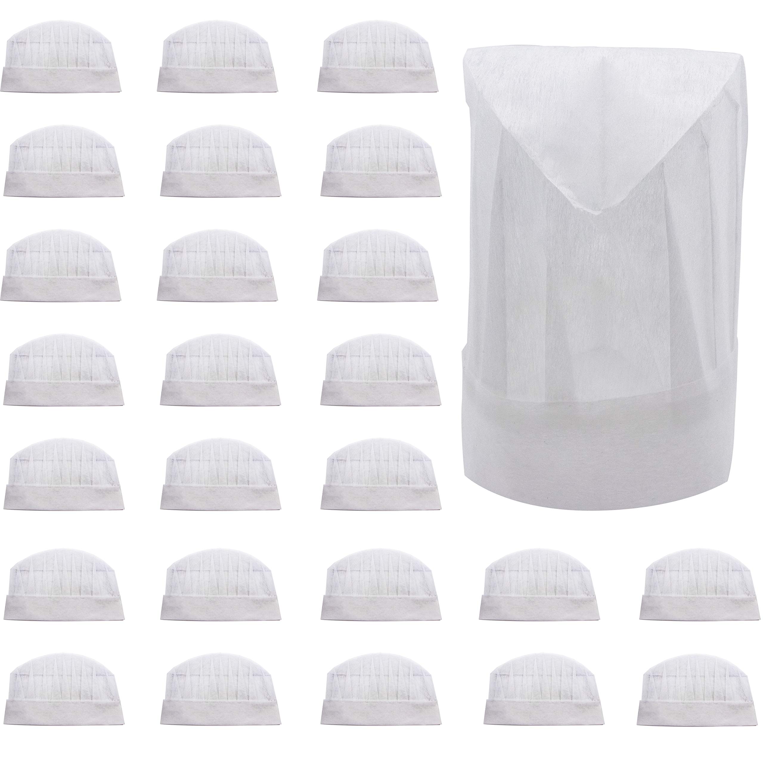 Algopix Similar Product 9 - 25 Disposable Paper Chef Hats Toques
