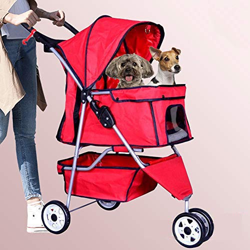 Algopix Similar Product 10 - Bigacc 3 Wheels Pet Stroller DogCat