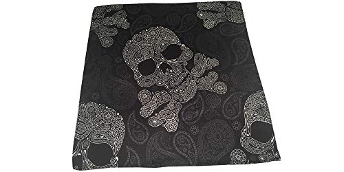 Algopix Similar Product 16 - DL Menswear Skull And Bones Black