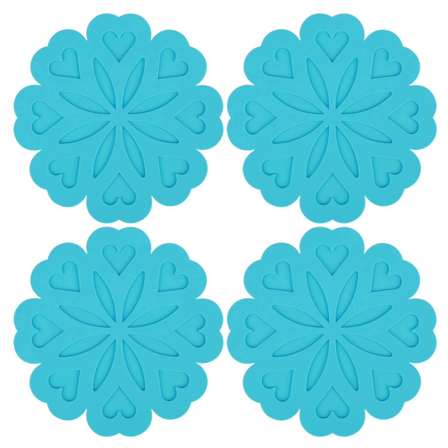 Algopix Similar Product 2 - Hehoilam Silicone Carved Trivet Mats