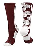 Algopix Similar Product 11 - Crazy Basketball Logo Crew Socks