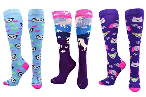 Algopix Similar Product 15 - Neon Unicorn Animal Lovers Socks Gift