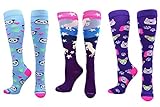 Algopix Similar Product 10 - Neon Unicorn Animal Lovers Socks Gift