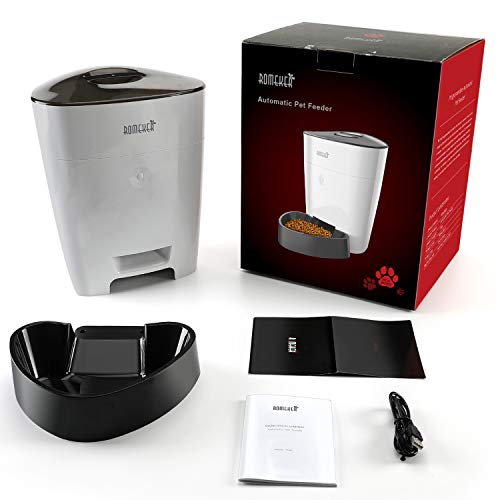 Algopix Similar Product 7 - ROMEKER Automatic Cat Feeder 4L Smart