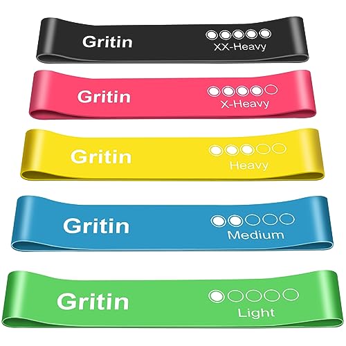 Algopix Similar Product 3 - Gritin Resistance Bands Set of 5