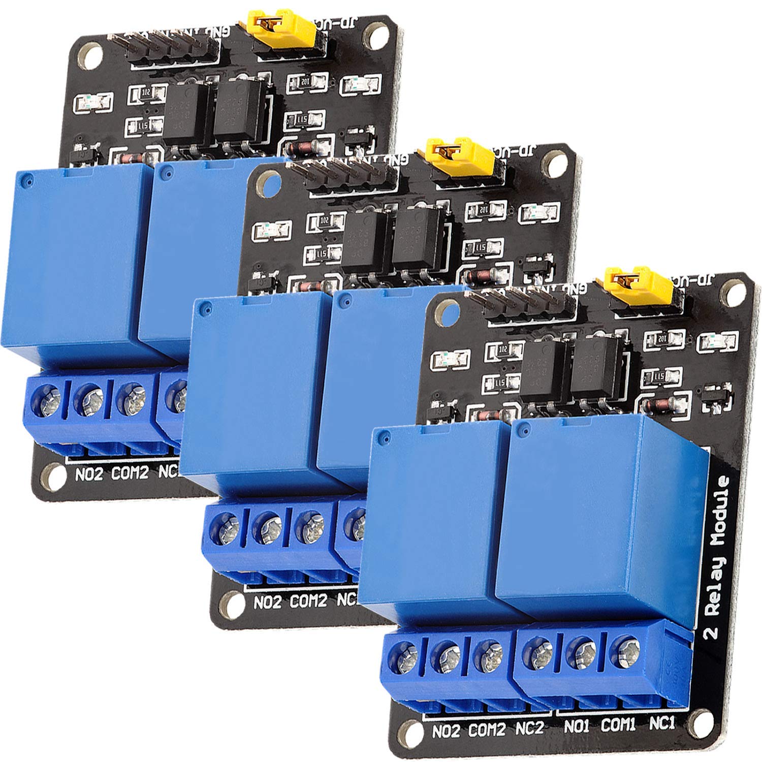 Algopix Similar Product 17 - AZDelivery 3 x 2 Relay Module 5V with