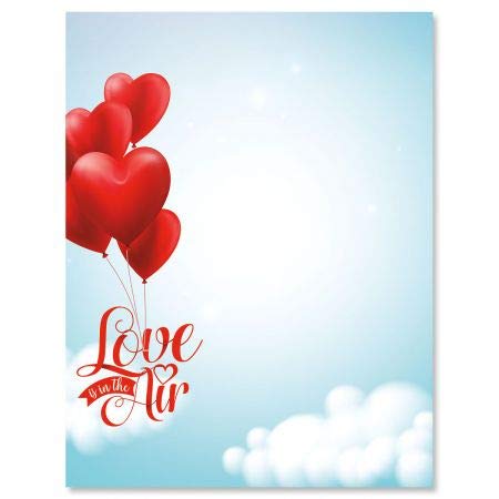 Algopix Similar Product 7 - Love in The Air Letter Papers  Set of